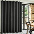 thumbnail image 1 of XWZO Room Divider Curtains 100"W x 84"L for Bedroom Living Room, Extra Wide Thermal Blackout Curtains for Patio Sliding Glass Door, Grommet, 1 Panel, Dark Grey, 1 of 14