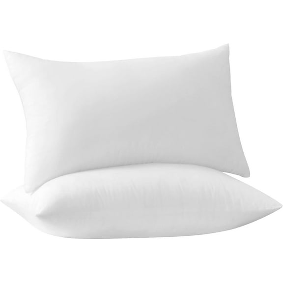 XWZO Pillow Inserts Set of 2 for Sofa, 12x20 Inch Throw Pillow Inserts/Fillers, Decorative Indoor Fluffy Pillow Stuffer, Lumbar Back Supportive Pillow Insert for Bed Pillow