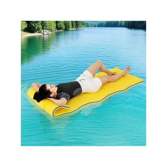 XX 3-Layer Tear-Resistant Foam Floating Pad Island Water Sports Relaxing, Beach Essentials, Pool Float