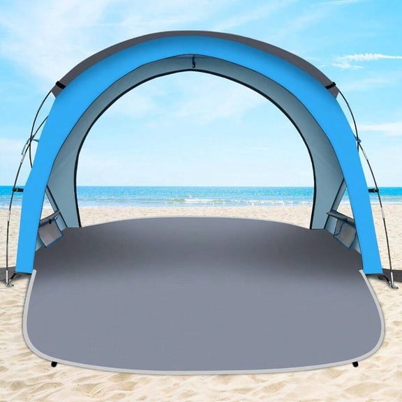 XX Beach Tent Shelter With UPF50+ 1-2/3/4-5/6-Person, Lightweight Portable Beach Shade Canopy With 2 Zippered Doors, Easy Setup Family Beach