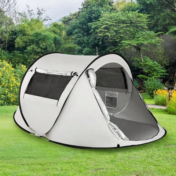 XX Quickly And Automatically Pop Out The Tent, With Fiberglass Support, Oval Oxford Cloth Camping Shelter, UPF40+UV Protection, Suitable For All Seasons, Equipped With 8 Ground Nails