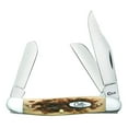 thumbnail image 1 of XX WR Folding Pocket Knife 3 Blade Stockman 3 7/8 Inches Closed (Amber Bone), 1 of 5