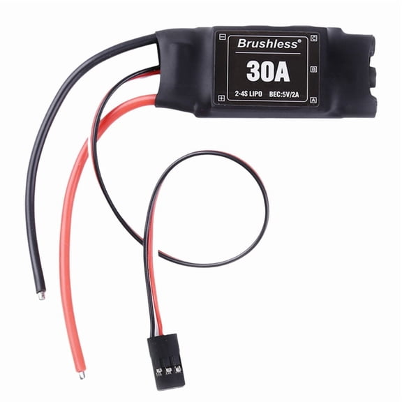 XXD Brushless 30A ESC 2-4S Electric Speed Controller with 5V 2A BEC for RC Multicopter Helicopter Airplane Short-Line