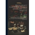 thumbnail image 1 of XXI Veterum Et Clarorum Medicorum Graecorum Varia Opuscula: Primo Nunc Impensis Anastasii, NicolaÃ¯, ZoÃ«s Et MichaÃ«lis, F, (Paperback), 1 of 1