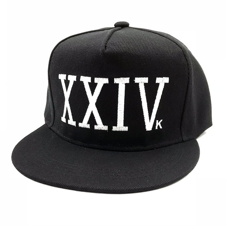 XXIVk 24K Black Baseball Cap Bruno Mars Hat 24 K Magic XXIV K Embroidered  Gift