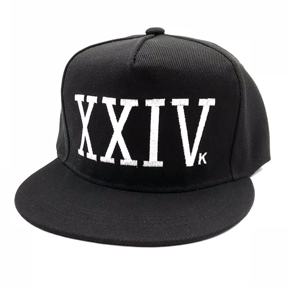 XXIVk 24K Black Baseball Cap Bruno Mars Hat 24 K Magic XXIV K Embroidered Gift
