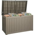 XXL 230 Gallon Deck Box, Extra Large Outdoor Storage Box for Gardening