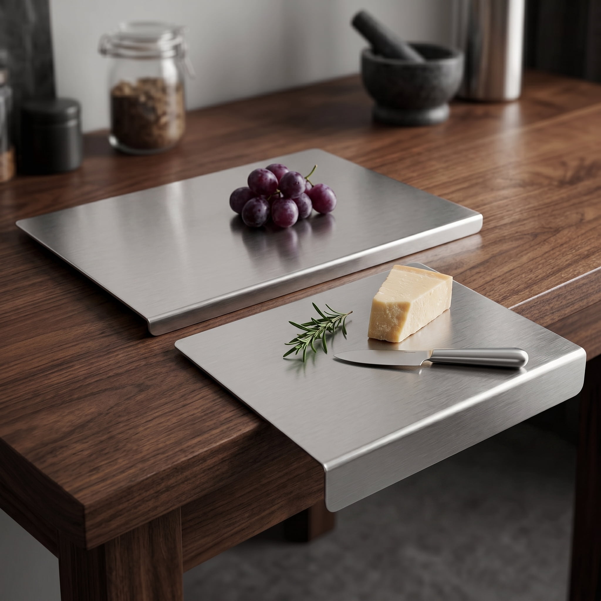 XXL 304 Stainless Steel Cutting Board Anti-Slip & Mildew-Proof! No More Moldy Wooden Boards, Heavy-Duty & Food-Safe, Easy to Clean