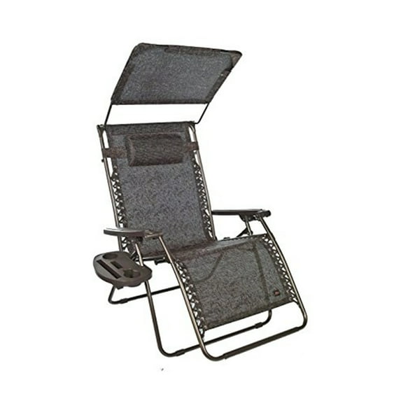 XXL 33" DELUXE Gravity Free Recliner w/ Canopy & Tray