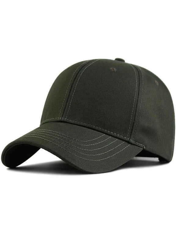 XXL 62-65cm Oversize Plain Baseball-Cap Structured Twill Hat for Big/Large Head