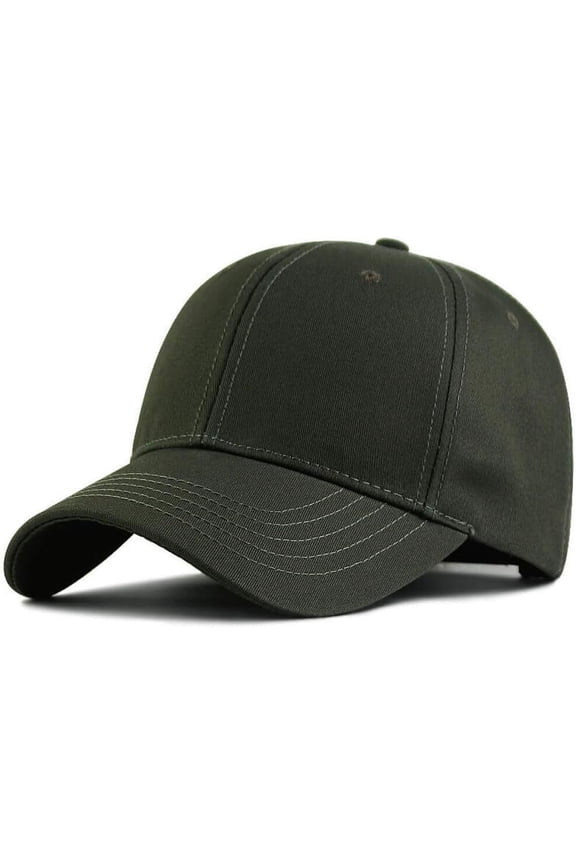 XXL 62-65cm Oversize Plain Baseball-Cap Structured Twill Hat for Big/Large Head