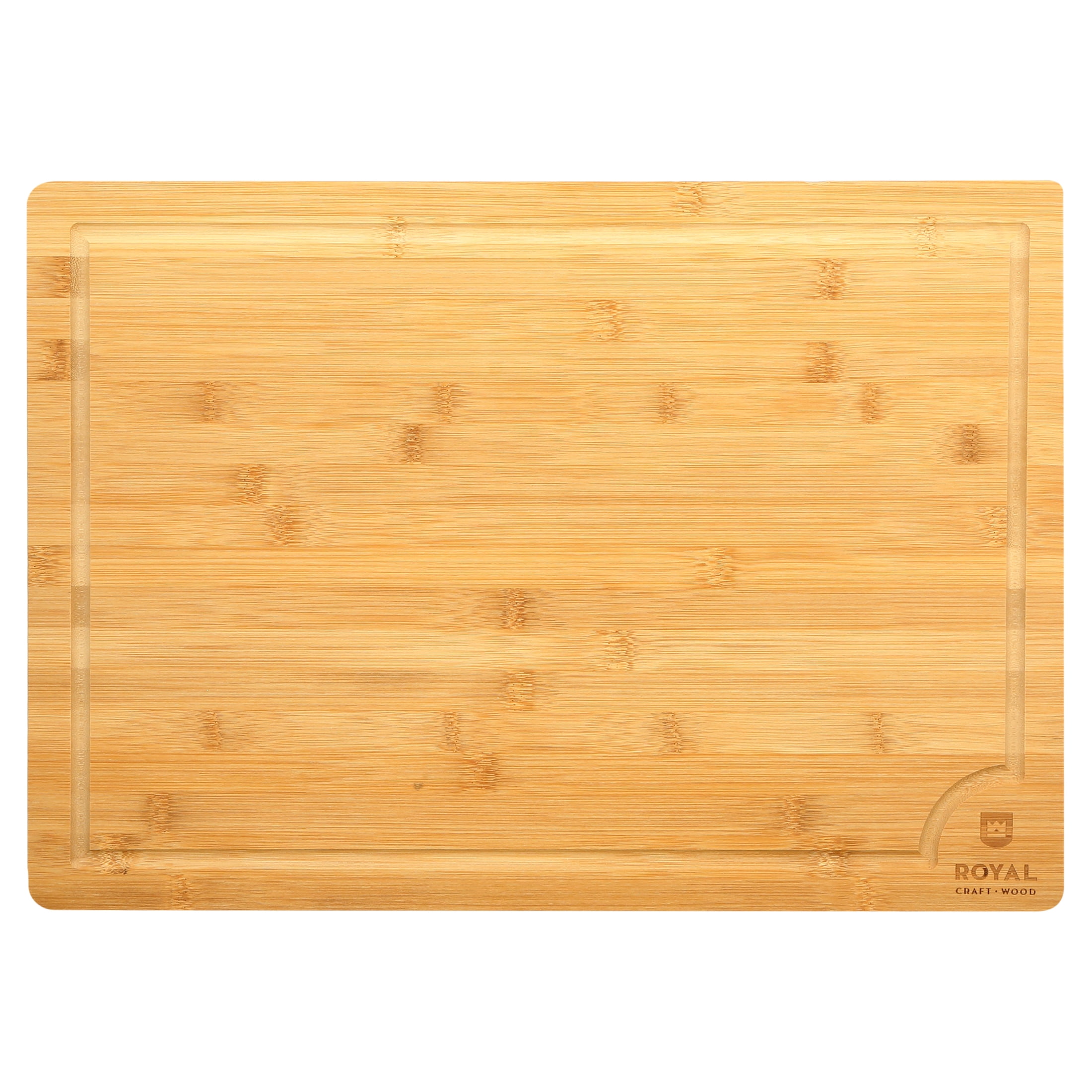 Royal Craft Wood Bamboo Cutting Board (XXL, 20”x14”)