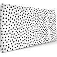 thumbnail image 1 of XXL Boho Polka Dot Mouse Pad - 35.4x15.7 Inch Cute Black White Dots, Extended Large Laptop Keyboard Mat, Non-Slip Rubber Base, Stitched Edges, Ideal for Home Office, 1 of 6