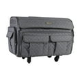 thumbnail image 1 of Everything Mary XXL 4 Wheel Collapsible Rolling Sewing Machine Storage Case, Heather Grey, 1 of 11