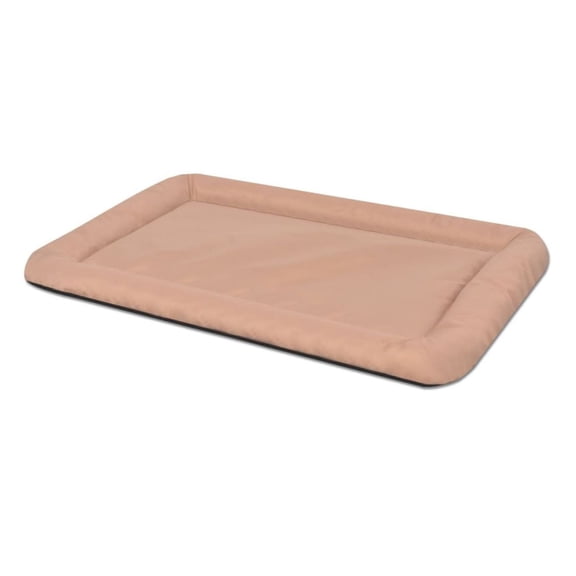 XXL Dog Bed Beige - Large Dog Mattress Waterproof - PU Coated Pet Bed for Large Breeds - Non-Slip Bottom - 38.2 x 24.4 Inch