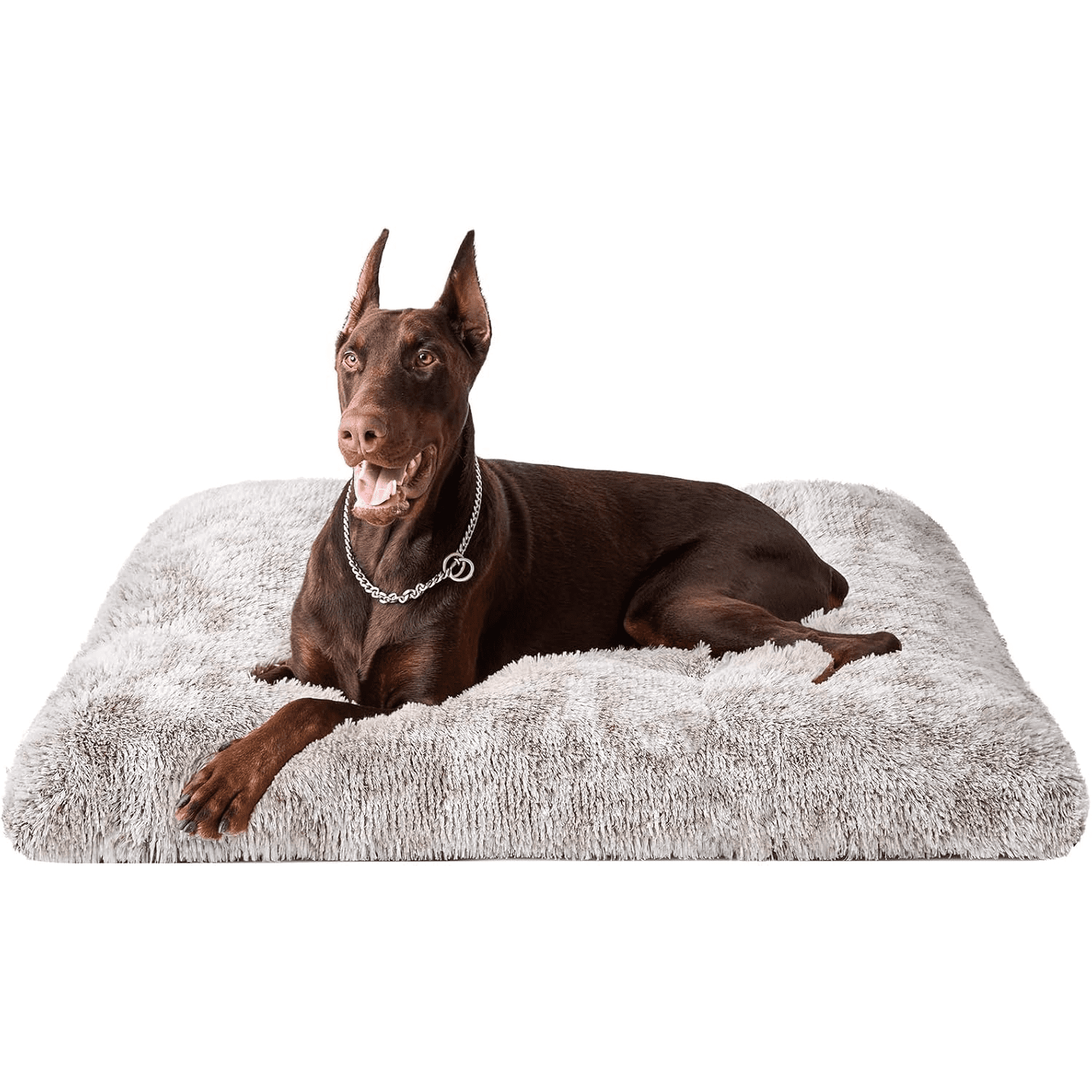 XXL Dog Crate Pad, Plush Faux Fur Bed for Extra Large Dogs, Calming Anti Anxiety XXL Dog Bed, Washable Soft Warm Mat with Non-Slip Bottom