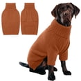 thumbnail image 1 of XXL Dog Sweater,Thermal Knit Big Dog Sweater Christmas,Pet Turtleneck Doggy Sweatshirt for Extra Large Dogs Boy Girl,Stretchy Large Dogs Cold Weather Outfit Pitbull Clothes,(Green XXL), 1 of 7