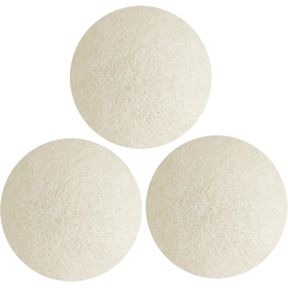XXL Dryer Balls, 3 count Fabric Softener, Laundry Wrinkle Release and Saves Drying Time,