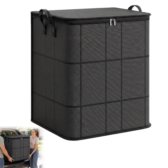 XXL Foldable Storage Bag with Reinforced Handles,Large Storage Bins, Foldable Storage Bag for Clothes, Comforters, Blankets & Bedding, Extra Large Clothes Storage Bags(180L)