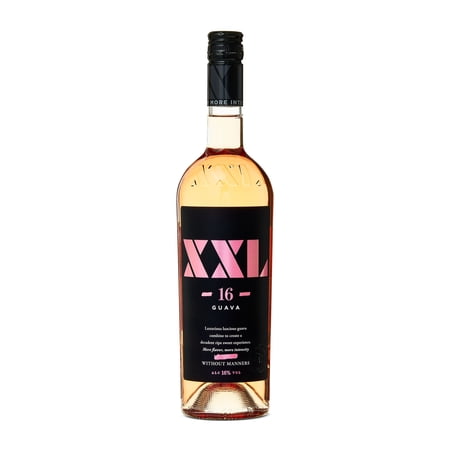 XXL Guava Moscato Wine, 750 ml Glass Bottle, 16% ABV
