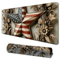 thumbnail image 1 of XXL Gaming Large Mouse Pad Gel Ergonomic Full Desk Mousepad Oversized Office Decor for Women American Flag Farm Berries Vintage Wooden Board Cool Custom Laptop Mat, 1 of 6