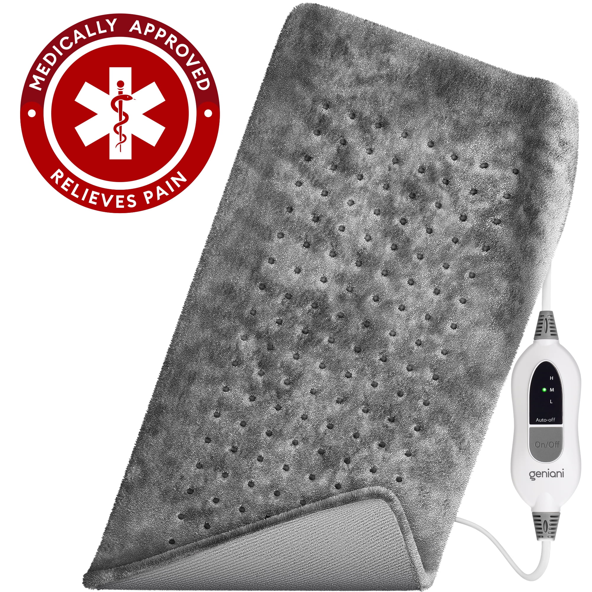 Electric Heated Pad 27in x 35in Fast Heating Pad for Back Pain, Heat T