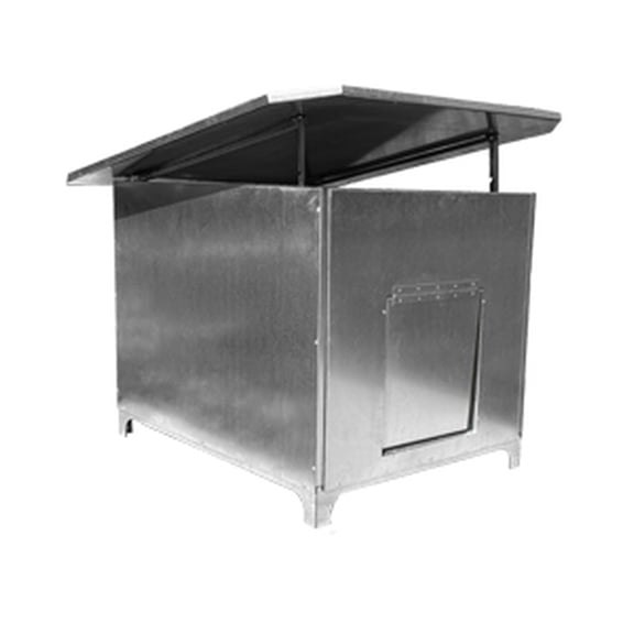 XXL Heavy Duty Large Breed Dog Den Galvanized Steel Construction- Wood Interior