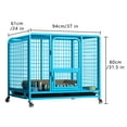 XXL Heavy Duty Pet Dog Cage Strong Metal Crate Kennel Playpen with