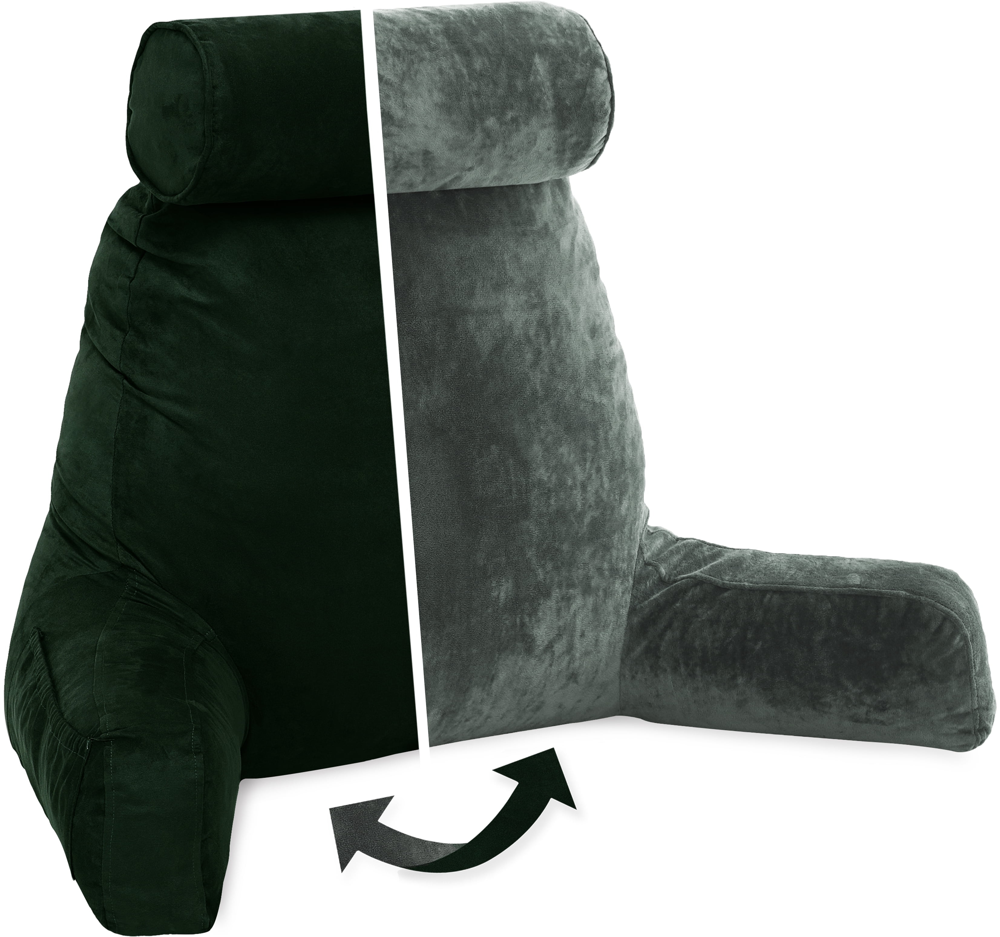 XXL Husband Pillow Aspen Edition - Big Reading & Bed Rest Pillow with ...
