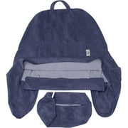 XXL Husband Pillow Cover Microfiber - Soft Easy-Care Fabric Designed to Relax & Soothe - Back & Side Pockets - Hidden Zipper for Adjustable Fill - A Perfect Fit for Your Favorite Pillow, Dark Blue