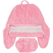 XXL Husband Pillow Cover Microfiber - Soft Easy-Care Fabric Designed to Relax & Soothe - Back & Side Pockets - Hidden Zipper for Adjustable Fill - A Perfect Fit for Your Favorite Pillow, Pink