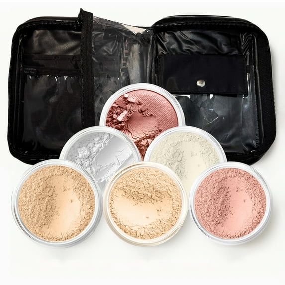 XXL KIT with CASE (FAIR 2) Mineral Makeup Set Bare Face Matte Powder Foundation