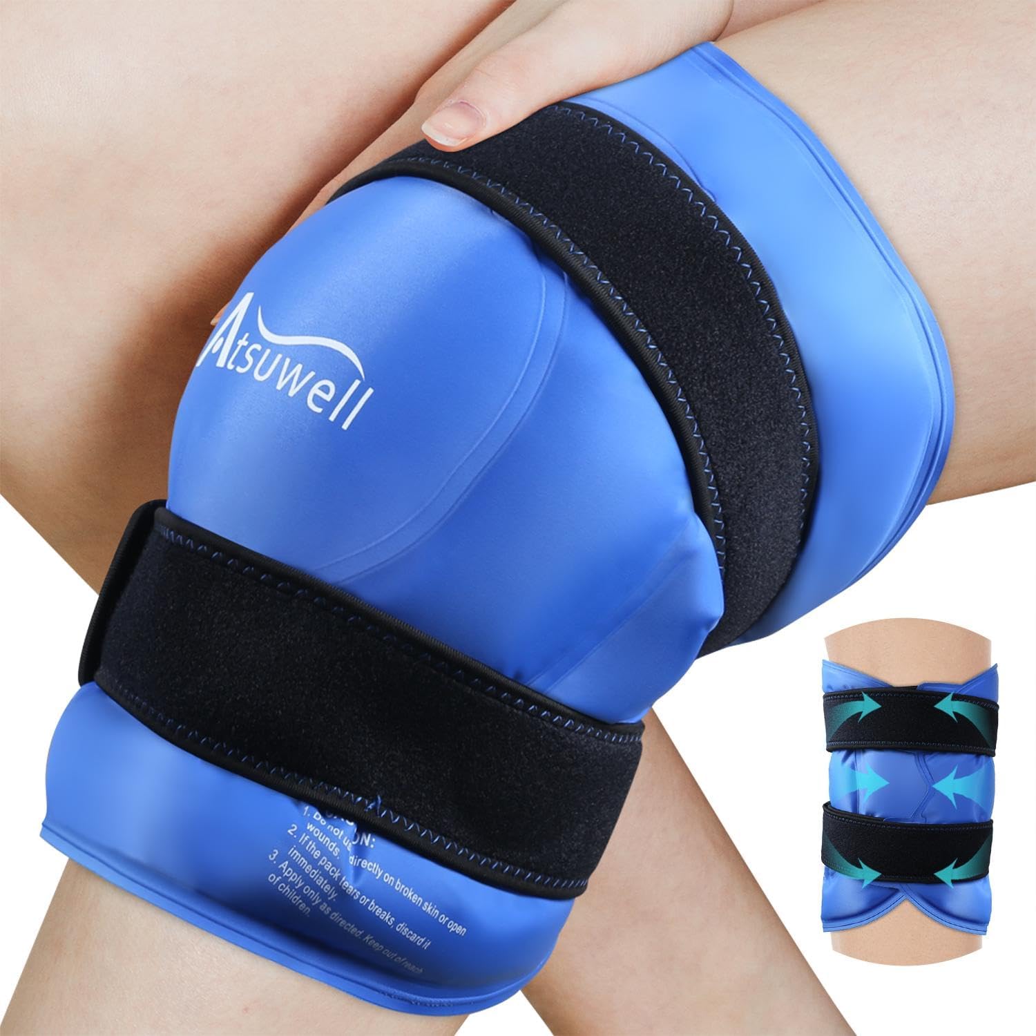 XXL Knee Ice Pack Wrap Extra Large Gel Ice Pack for Knee Relief and