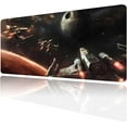 thumbnail image 1 of XXL Large Gaming Mouse Pad,Mousepad with Stitched Edge Frame & Non-Skid Rubber Base,Desk Mat for Work,Office Desk Pad for Laptop,Computer Keyboard and Mice Combo Pads Mouse Mat 31.5X15.7 inches, 1 of 13