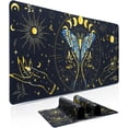 thumbnail image 1 of XXL Large Gaming Mouse Pad - Mystical Moth Mouse Pad 35.4" x 15.7" Extended Desk Mat with Stitched Edges, Non-Slip Base Water Resist Keyboard Pad, Big Mouse Pad for Gamer, Office, Home, 1 of 6