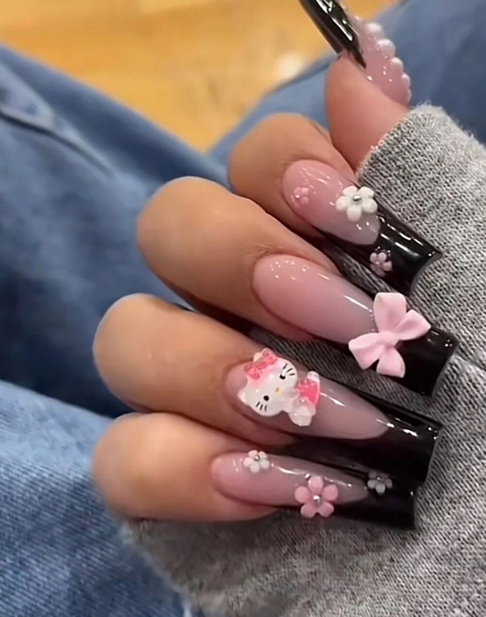 Cute Hello Kitty Press On Nails Cheap Purchase