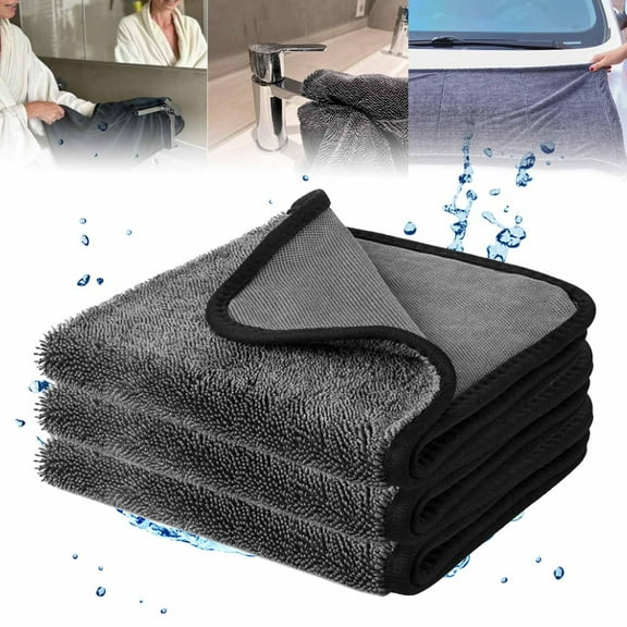 XXL Microfiber Drying Towel Super Absorbent Streak-Free for Bathroom and Car