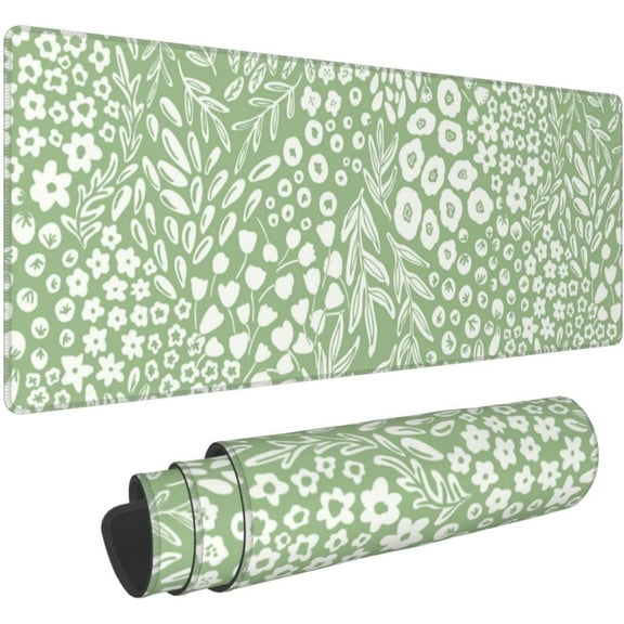 XXL Mouse Pad,XL Mouse pad,Green Desk mat,Green Mouse pad,Aesthetic Desk mat,Green Desk Accessories,Green Desk dercor,Green Office Supplies,31.5 * 15.7 Inches