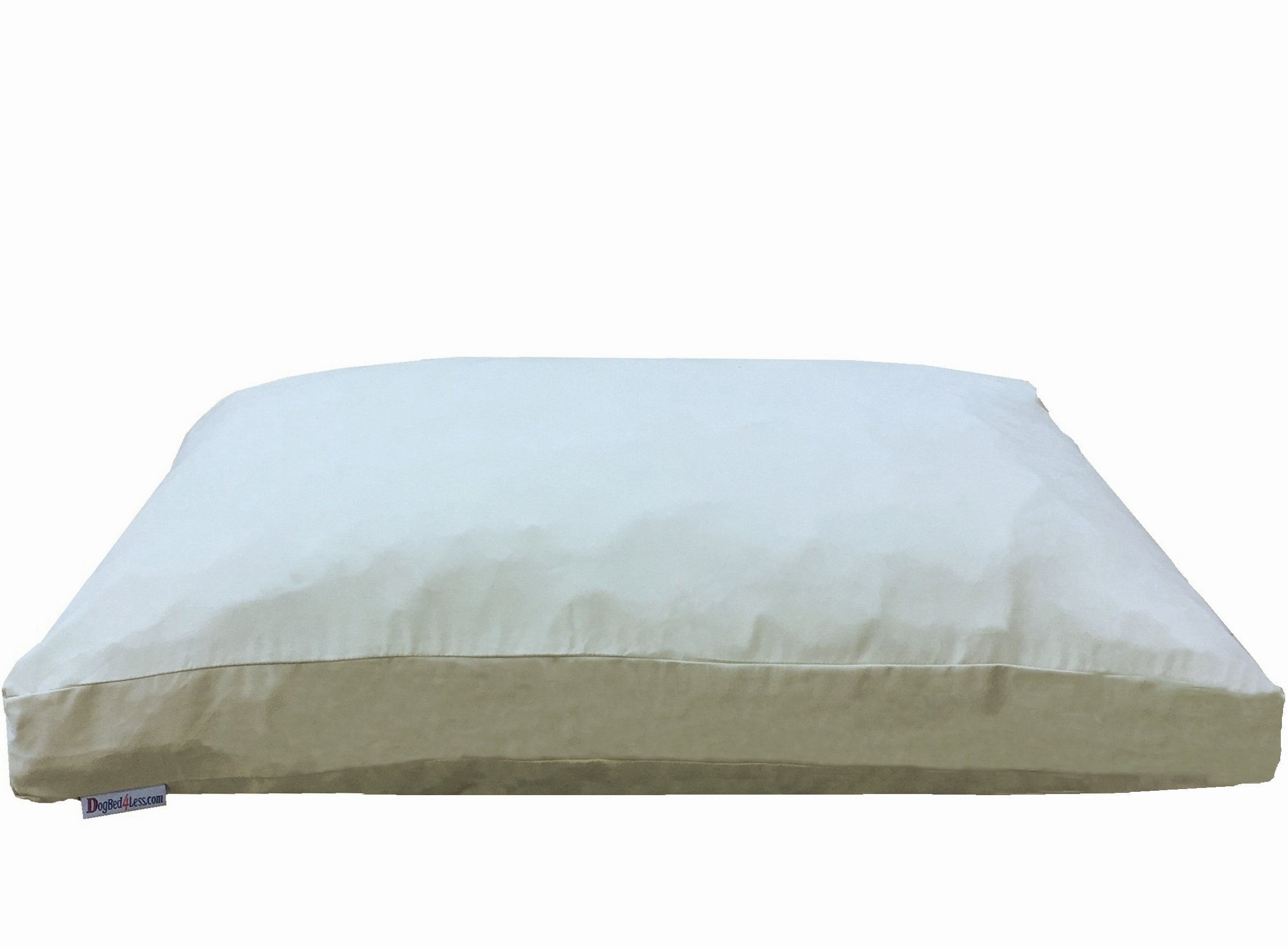XXL Orthopedic Memory Foam Dog Bed for Large Breeds, Waterproof Inner Liner & Machine Washable Suede Cover, 55x37 Inch Extra Large Pet Pillow, Khaki