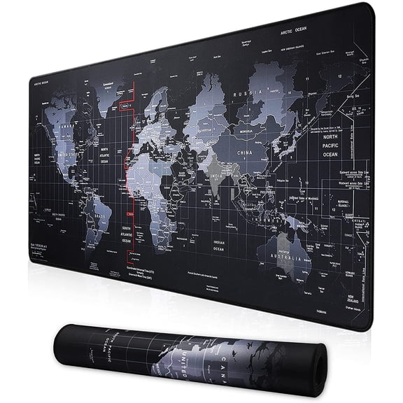 XXL Professional Large Mouse Pad & Computer Game Mouse Mat (35.4x15.7x0.1IN Map) (90 * 40 Map)