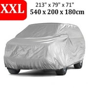 XXL SUV Car Cover for All Weather Protection Waterproof Breathable Rain UV Dust Resistant Protection