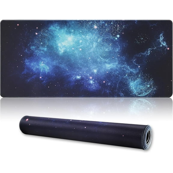 XXL Spacebluedot Gaming Mouse Pad - 35.4x15.7in, Professional Large Mouse Pad & Computer Game Mat, Non-Slip Rubber Base, Ideal for Gamers