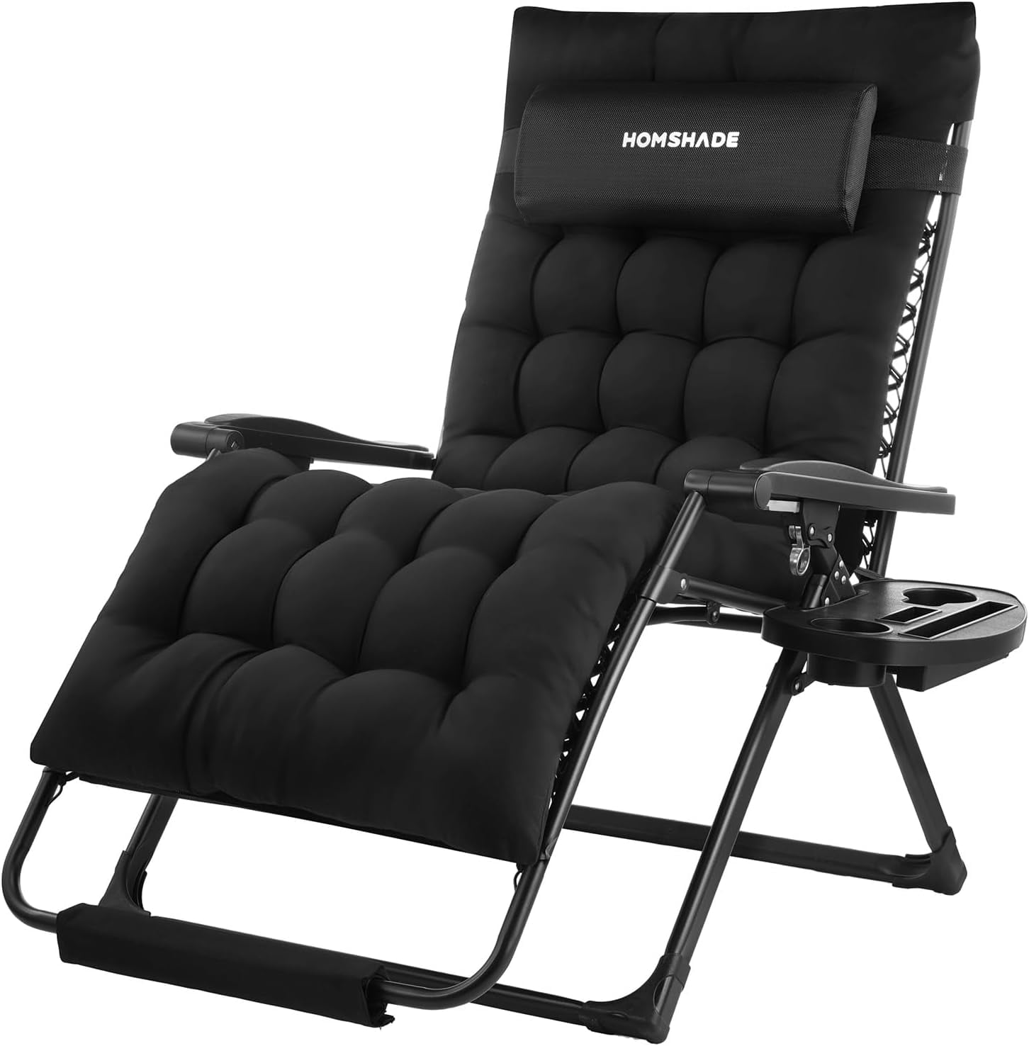 XXL Zero Gravity Chair with Cushion, 33In Oversized Zero Gravity Lounge