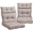 thumbnail image 1 of XXLYY Outdoor High Back Chair Cushions 2-Pack, 44”x22”x4” Waterproof Fade-Resistant Cushions with Ties for Adirondack & Rocking Chairs, 1 of 7