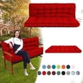 thumbnail image 1 of XXLYY Porch Swing Cushions, Waterproof Swing Replacement Cushions with Backrest and Ties, Garden Bench Seat Cushion, Outdoor Porch Patio Swing Non-Slip Chairs Pad, 1 of 6