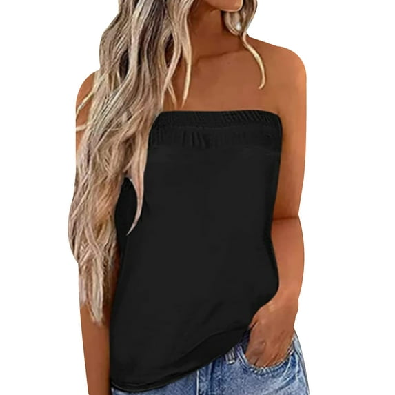 XXLvision Women Strapless Off The Shoulder Fashion Sexy Tank Tops