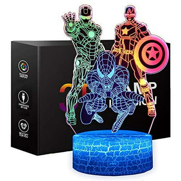 XXMANX Colors Changing Spiderman Night Light