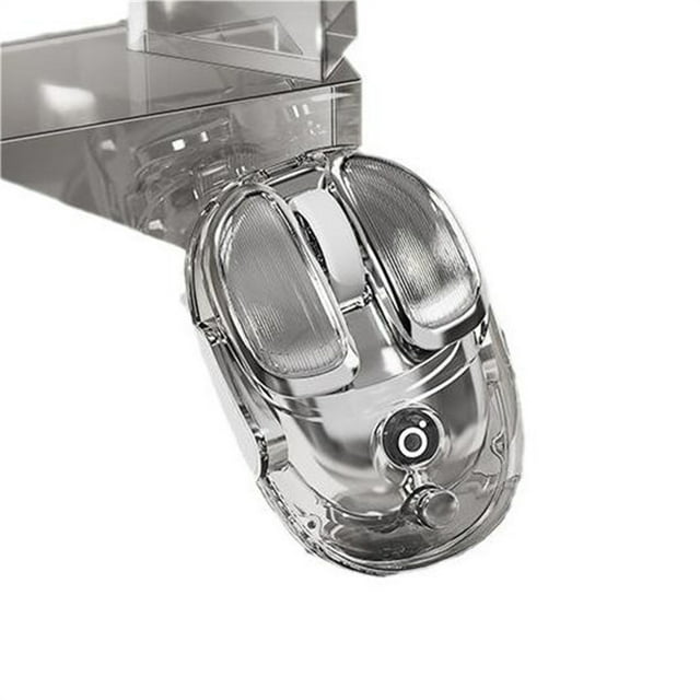 XXPLKPFA Q9 Transparent white Wireless Bluetooth Dual Mode Mouse ...