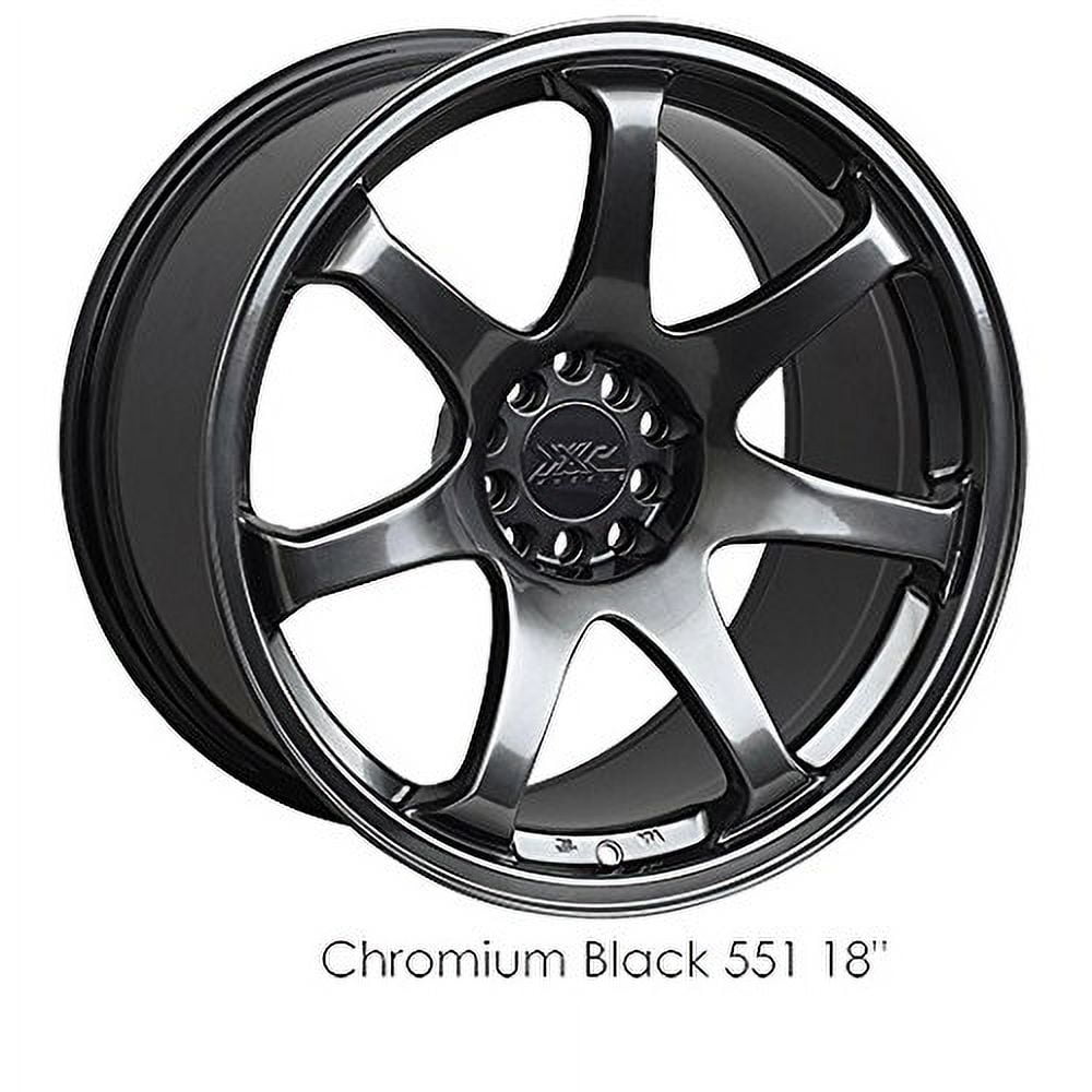 XXR 551 18 Hyperblack Wheel / Rim 5x100 & 5x4.5 with a 36mm Offset