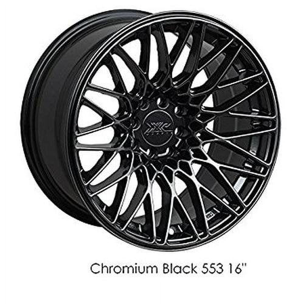 XXR 553 17X8.25 5x100/5x114.3 Chromium Black offset +36 Wheel